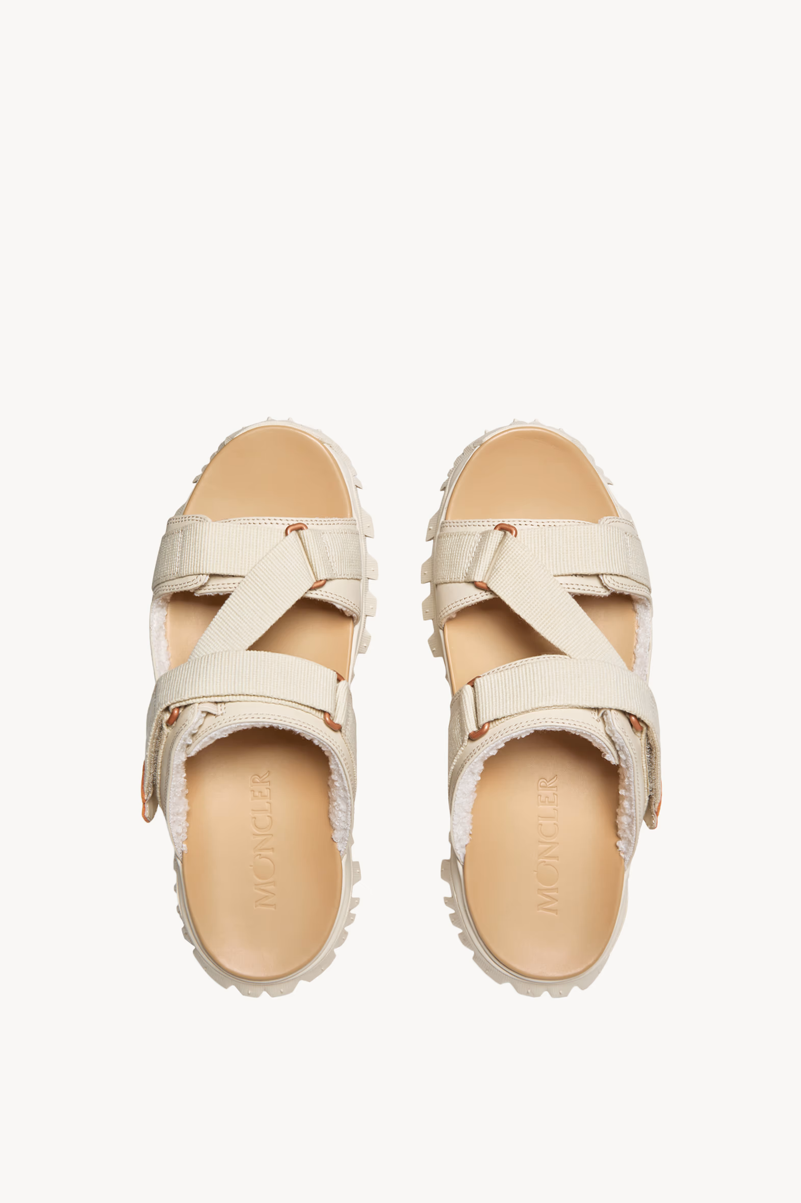 Moncler x Gilga Farm by Donald Glover Trailgrip Vela Leather Sandals Men White Moncler 5